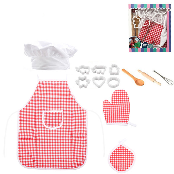 Детска готварска престилка - Червен